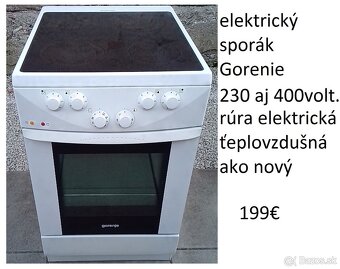 predám sporák aj s káblom rovno do zásuvky 230V - 16