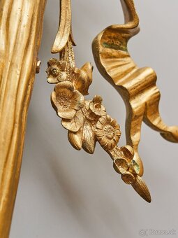Luxusné nástenné lampy neoklasicistické – pozlátený bronz - 16