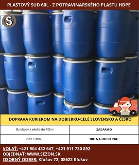 Plastové sudy,plastový sud na kvas,na vodu CELÉ SLOVENSKO❗ - 16
