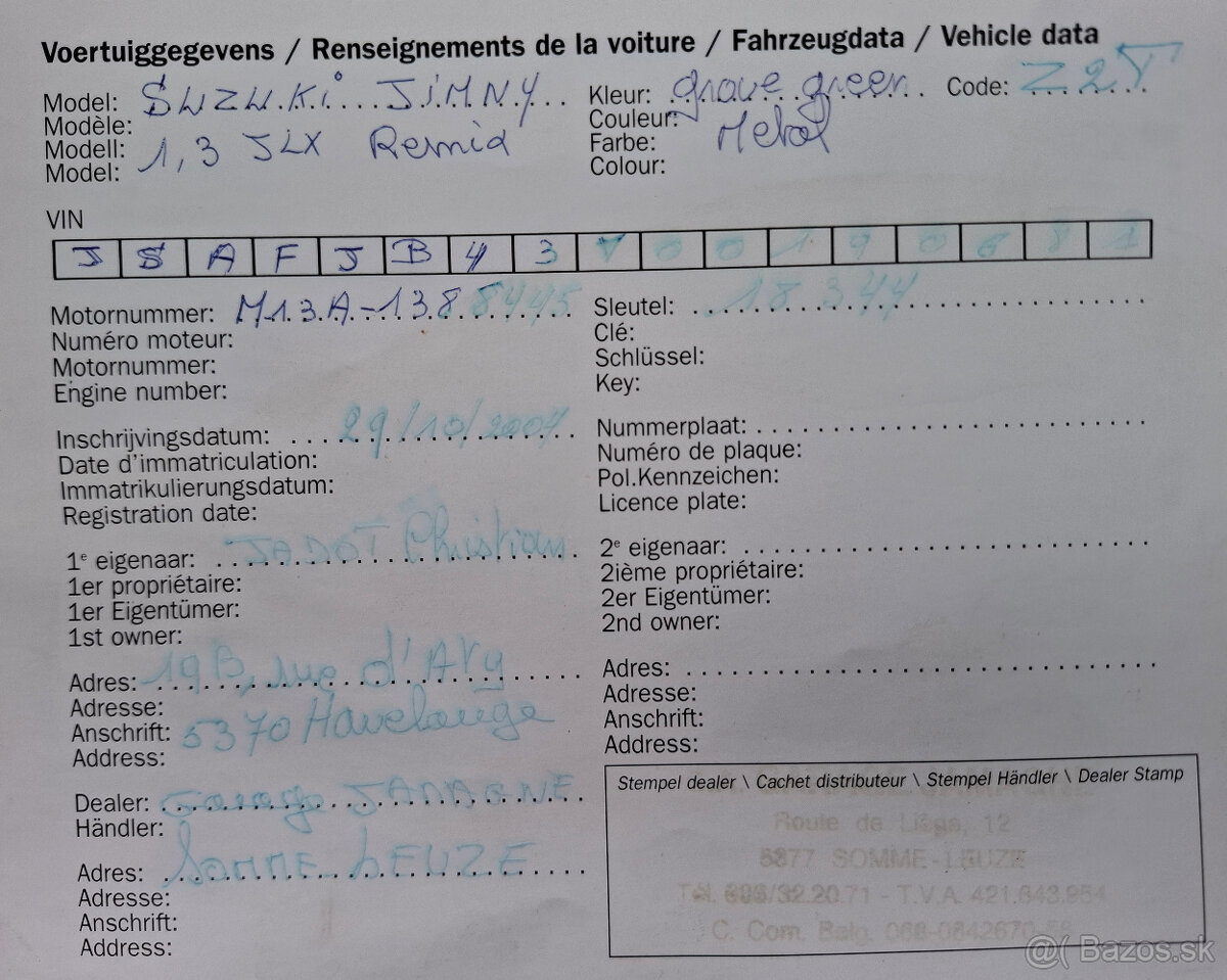 SUZUKI JIMNY 4x4 1,3 benzín r.v. 2004 - 17