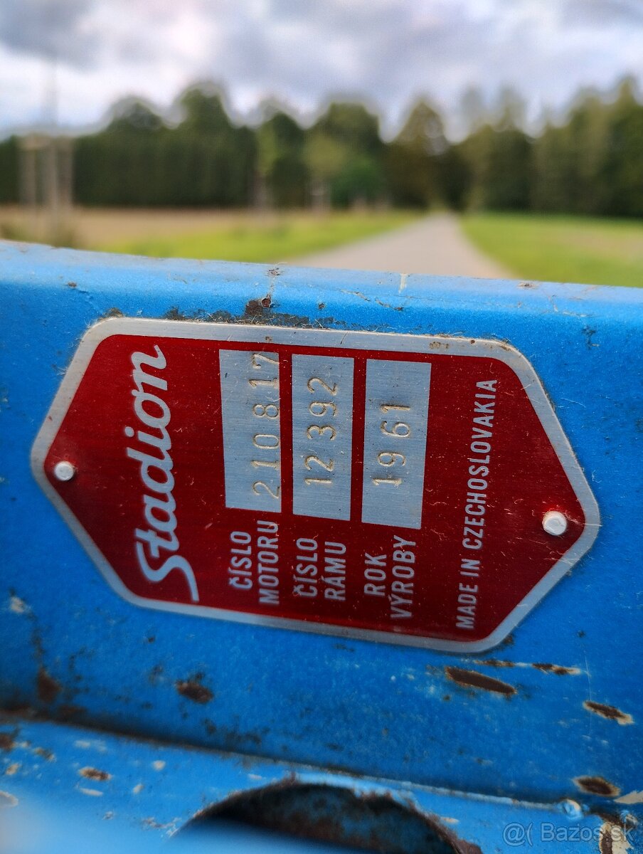 Predám výborne zachovalú jawu Štadión S22 rok 1961 - 17