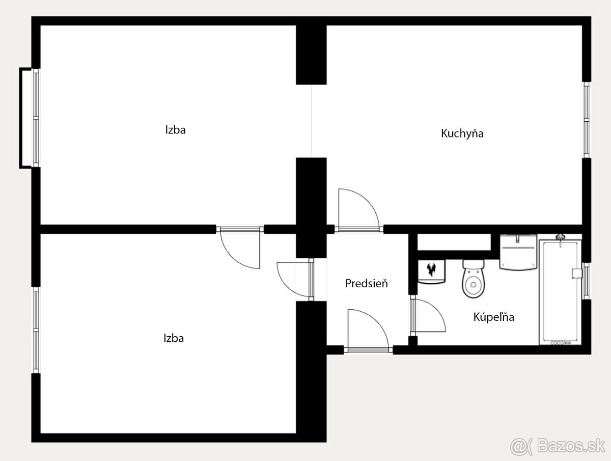 2-izb. byt v Krasňanoch - Cyprichova ul. - 17
