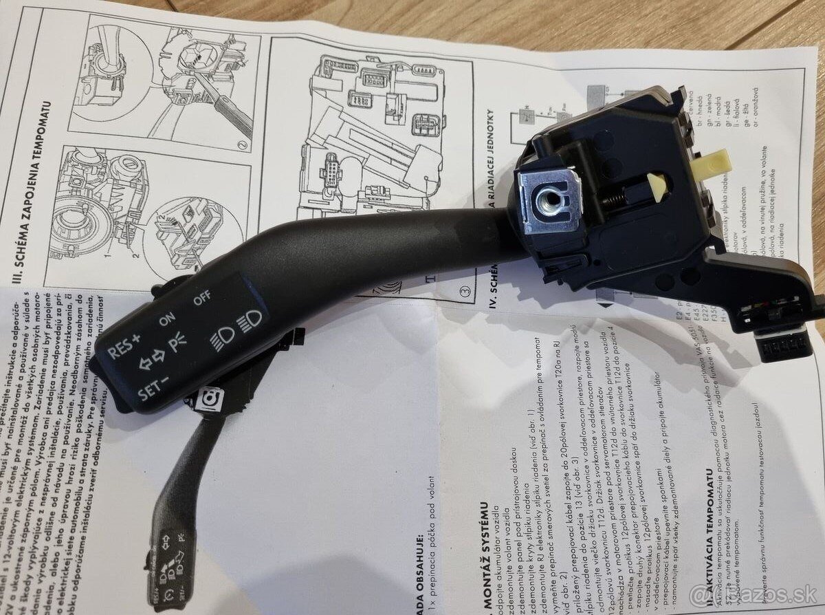 Páčka TEMPOMATu OCTAVIA SUPERB YETI GOLF PASSAT - 17