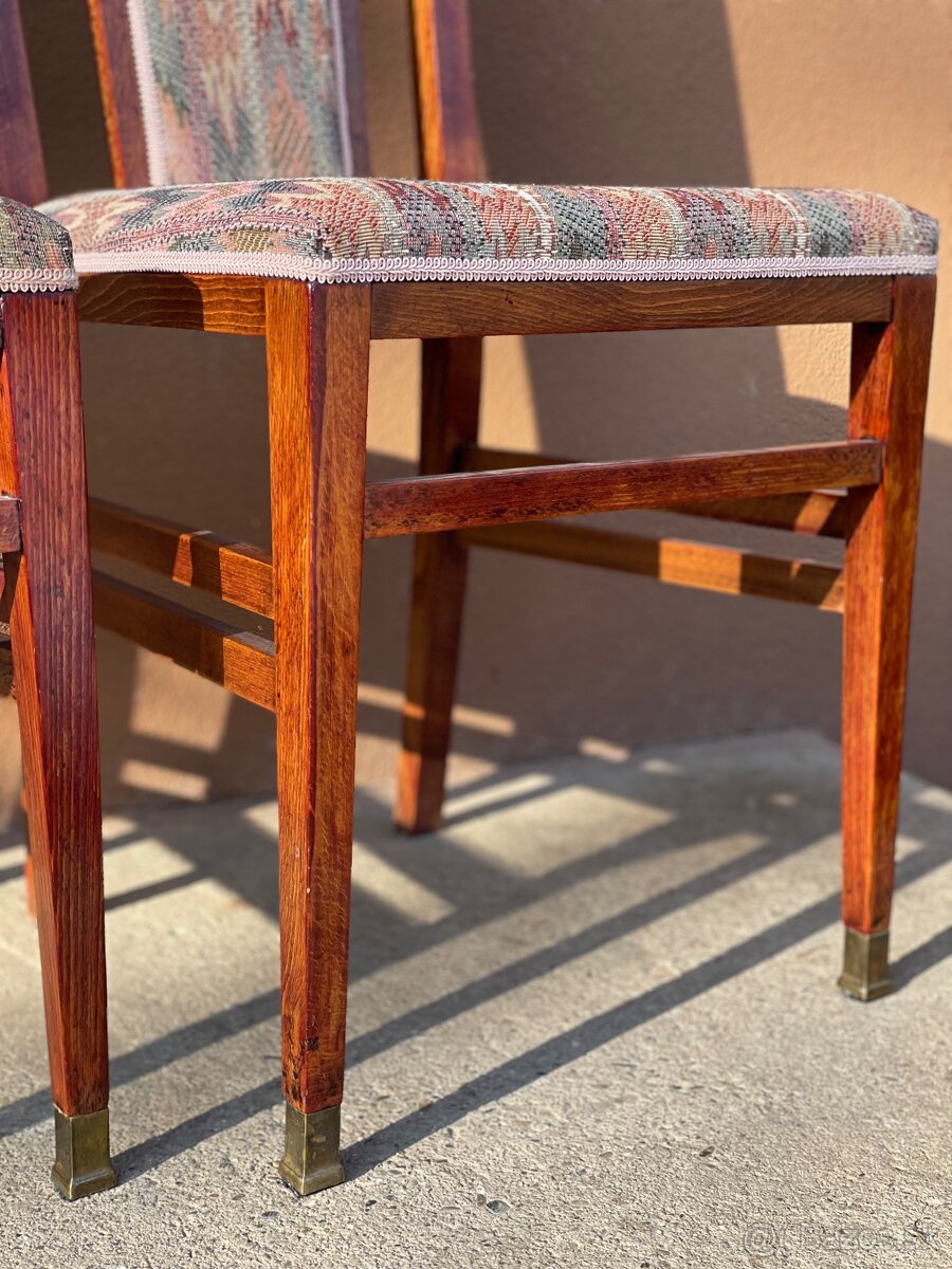 Art deco set 4 stoličky + stôl - 17