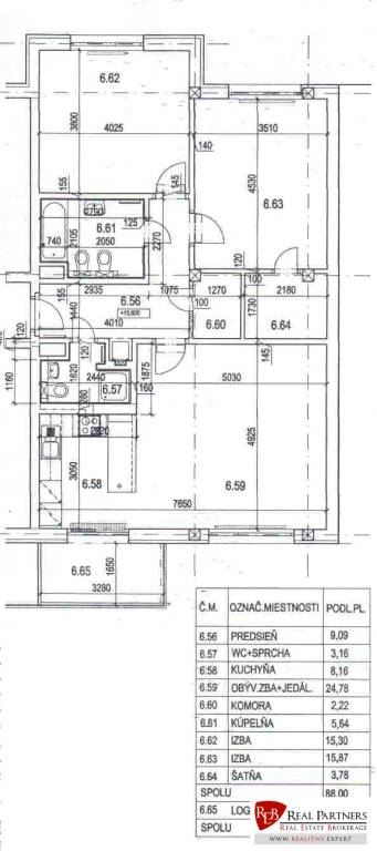 REB.SK Prenájom veľkého bytu v obľúbenej lokalite Bratislava - 17