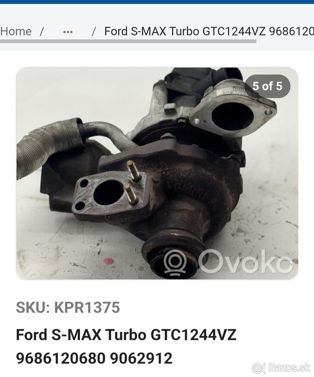 Turbo Ford 1.6tdci S max Cmax.GTC 1244VZ. - 17