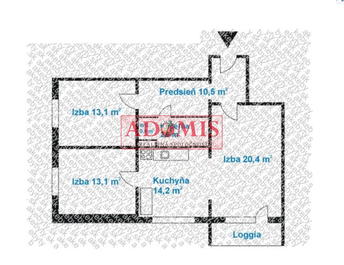 ADOMIS - predám 3 - izbový byt, ulica L. Novomeského, Košice - 17