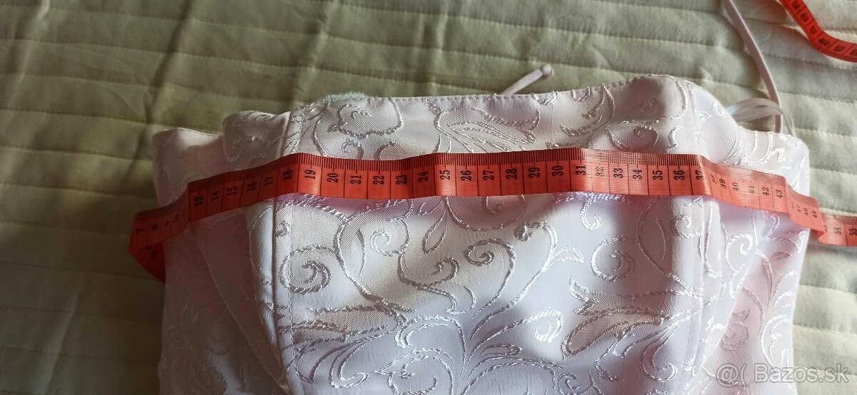 Zľava Spoločenské šaty bledoružové svadba, ples, stužková - 17