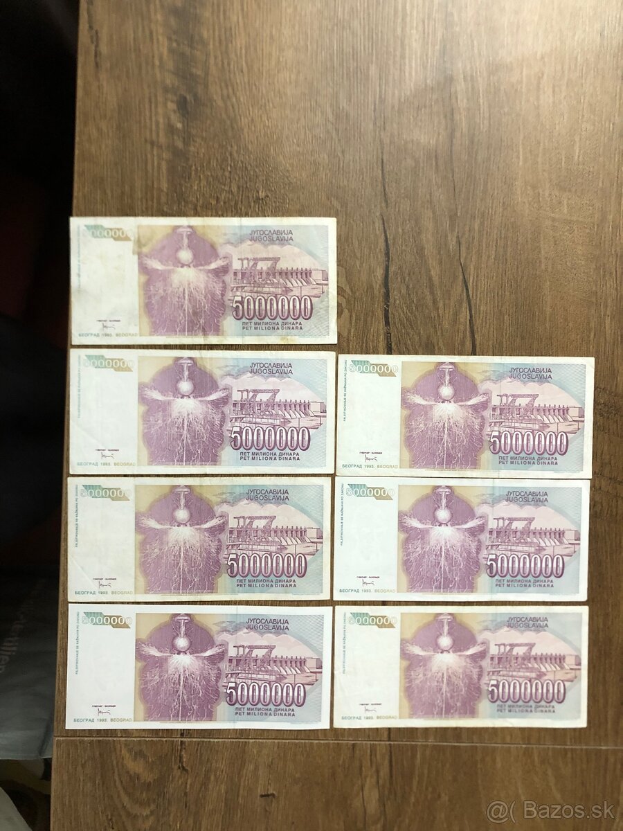 Bankovky JUHOSLAVIA 3 - 17