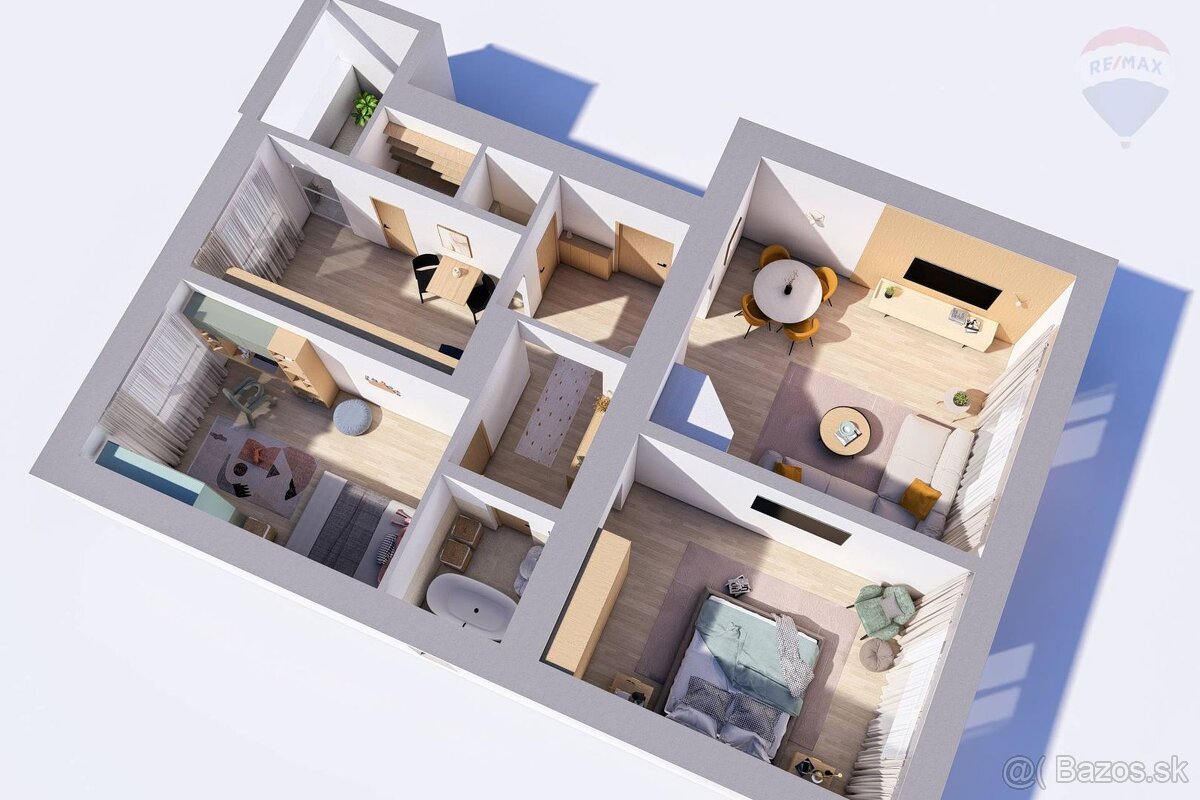 PREDANÉ Predaj: 3-izbový byt s krbom priamo v centre L - 17