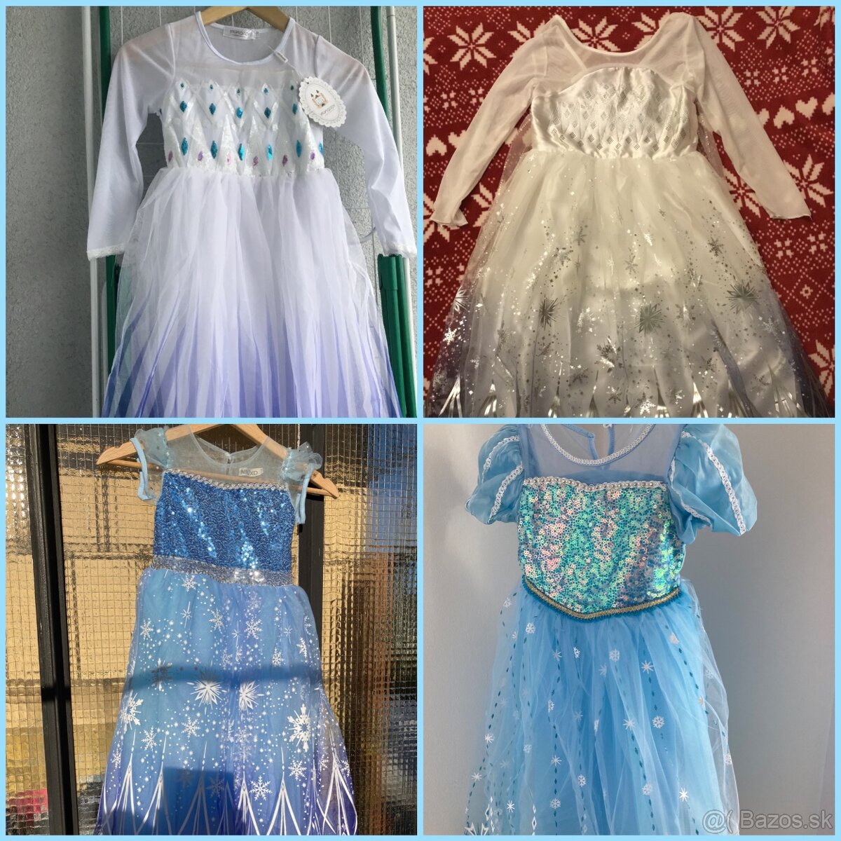 Nové šaty Frozen Elsa Anna kostým na cca 4-5 alebo 5-6 rokov - 17