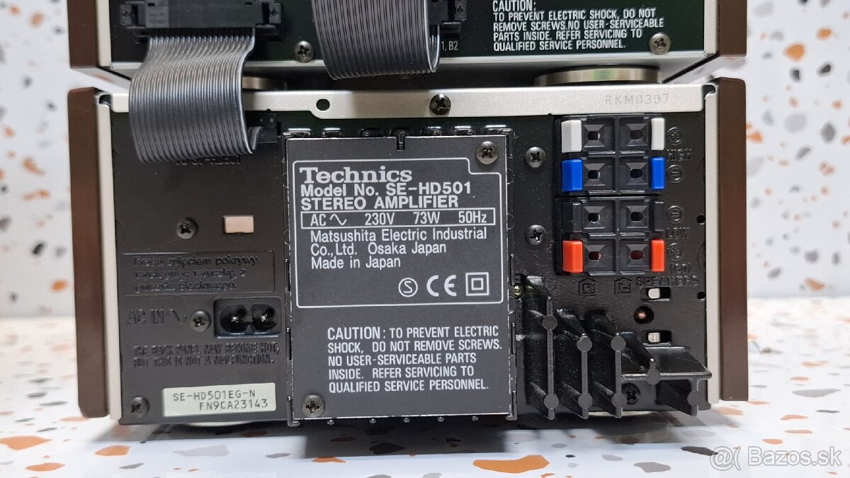vintage rare mini hi-fi systém Technics SC-HD501 - 17
