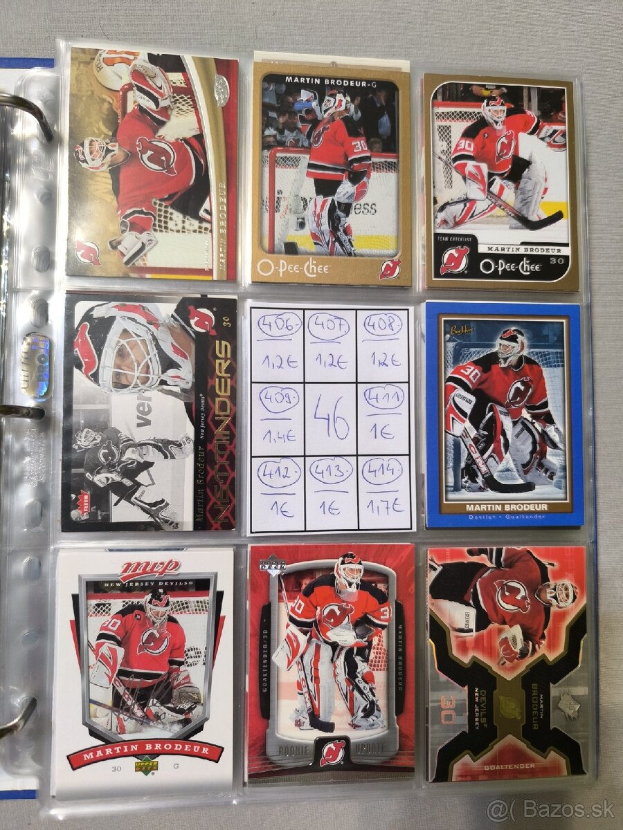 Hokejové kartičky - Martin Brodeur 2 - 17