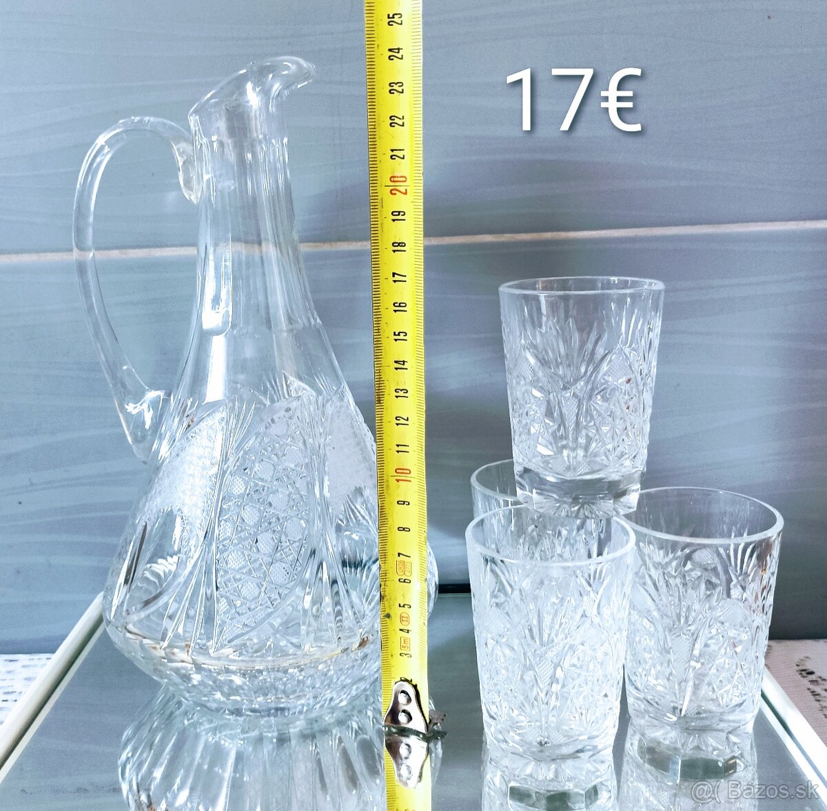 Krištáľ - misa , váza , poháre, - 17