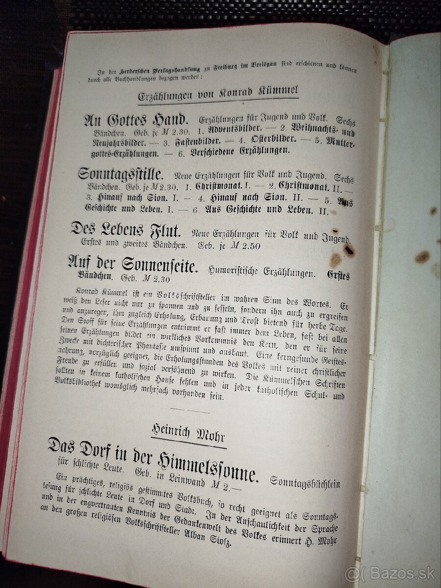 Katolicka kniha P.Leonhard Goffine 1911 - 17