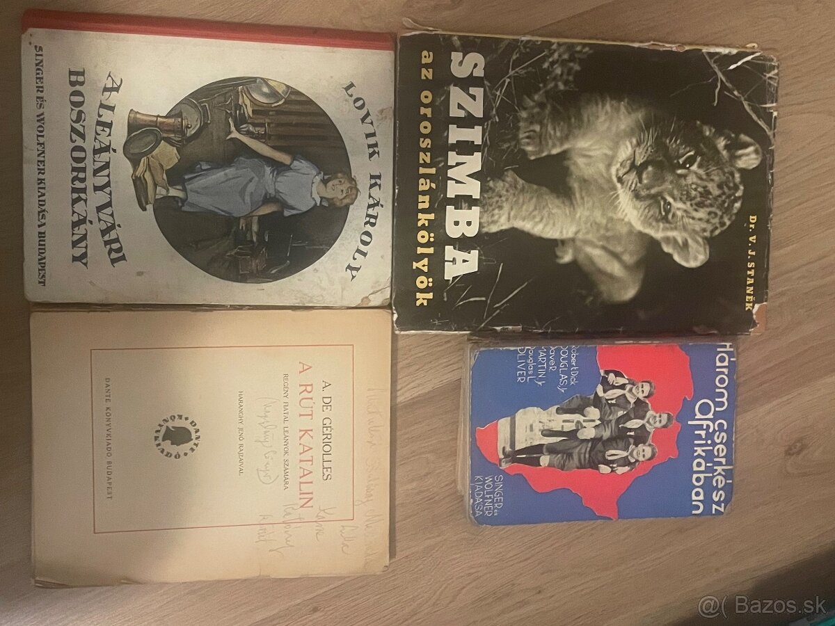 Knihy staré maďarské 1 - 17