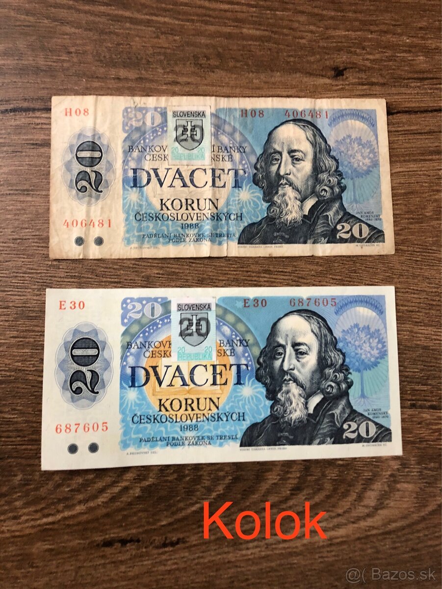 Bankovky PROTEKTORÁT a ČSR 2 - 17