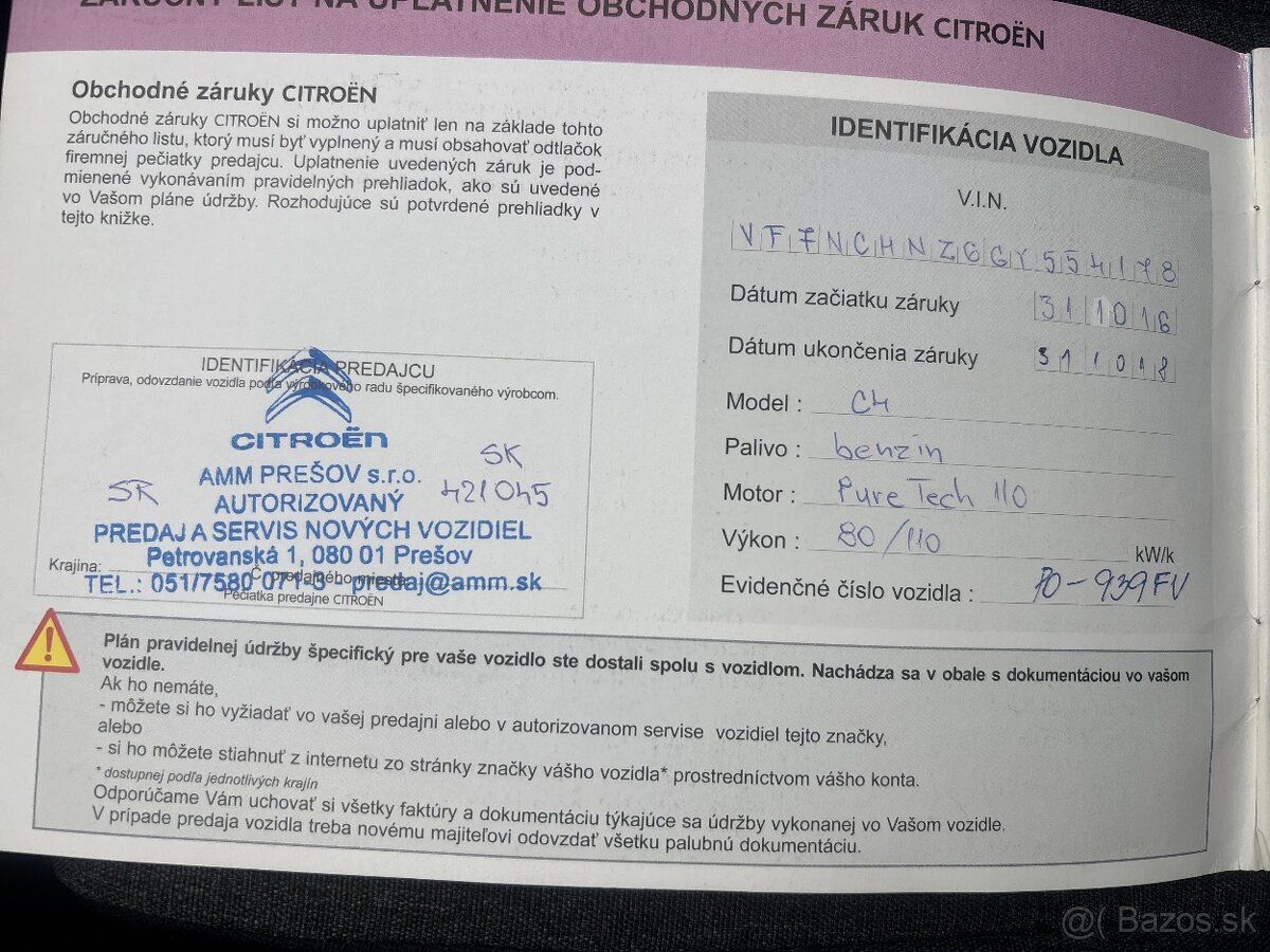 CITROËN C4 5dv. PureTech 110 Feel Edition Manuál - 17