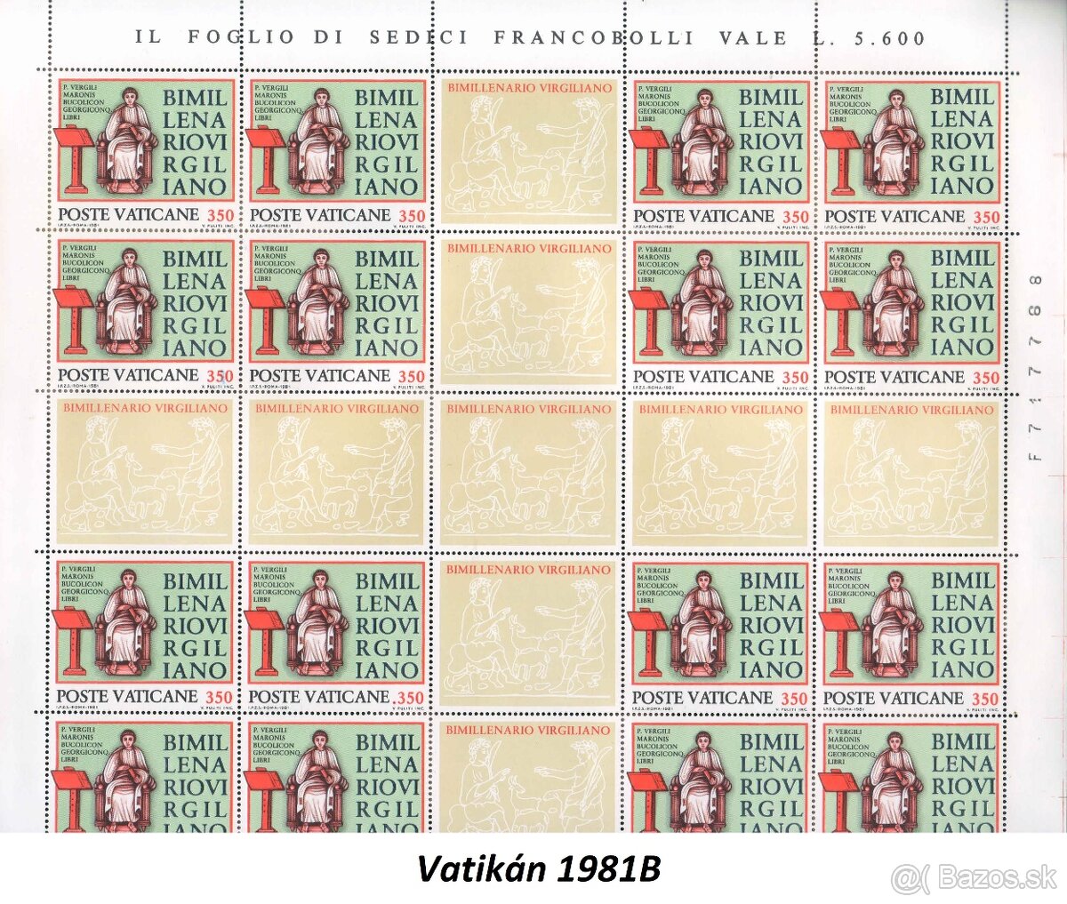 Poštové známky, filatelia: Vzácnejšie archy, bloky a aršíky - 17