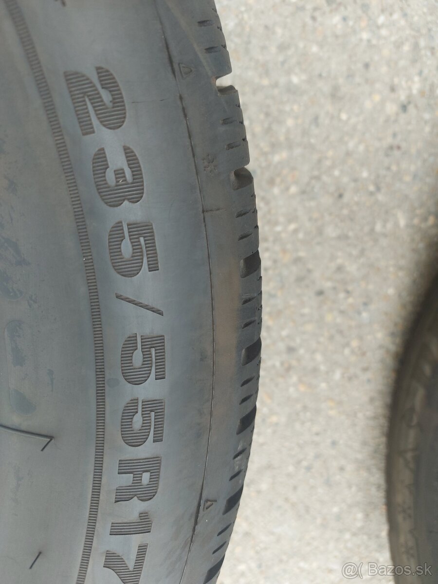 5x108R17 elektrony orig.FORD -235/55R17 DUNLOP zimné pneu - 17