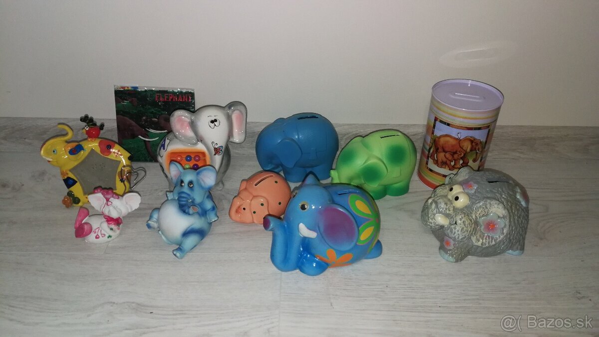 ✅ Dekoračné sošky slonov - rôzny materiál, veľkosť ✅ - 17