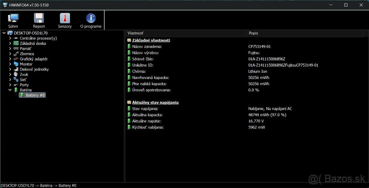 Fujitsu Lifebook U748 /i5-8350U/16GB RAM/FHD/256GB/Nová bat - 17