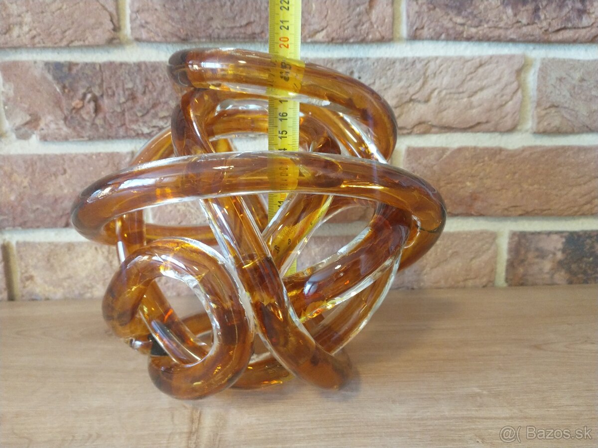 váza, košík, fúkané sklo, misa, hutné sklo - 17