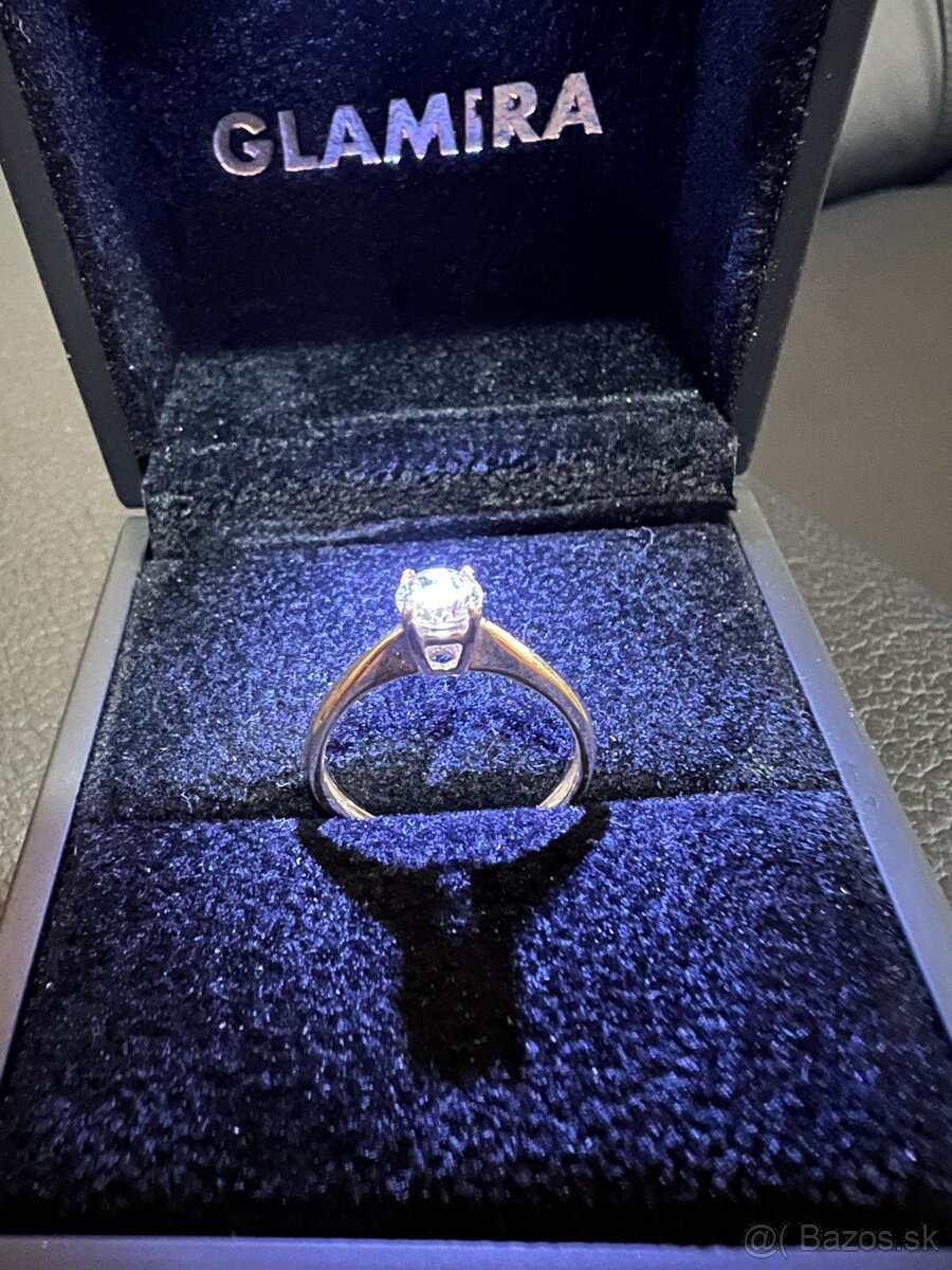 Zlatý dámsky prsteň - luxus - 17