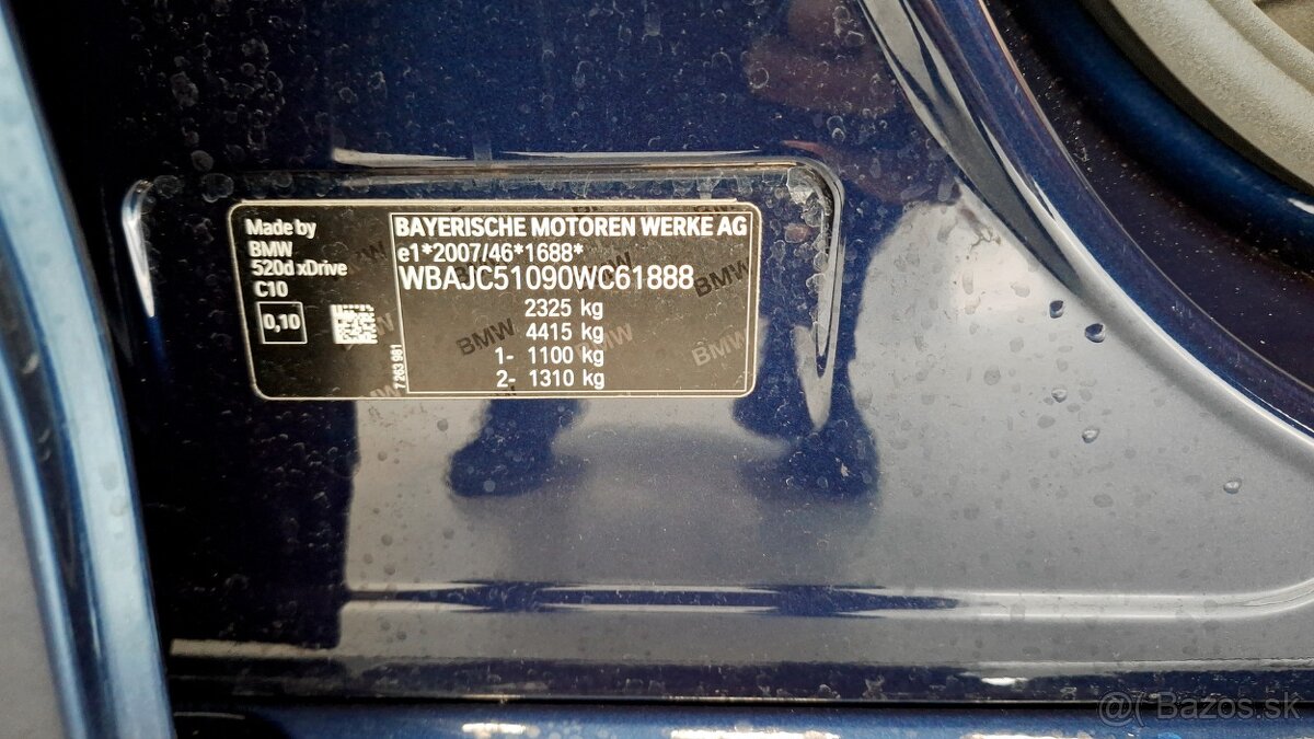 BMW 520d 140kw xdrive AT , r.v.  2019, kúpené v SR - 17