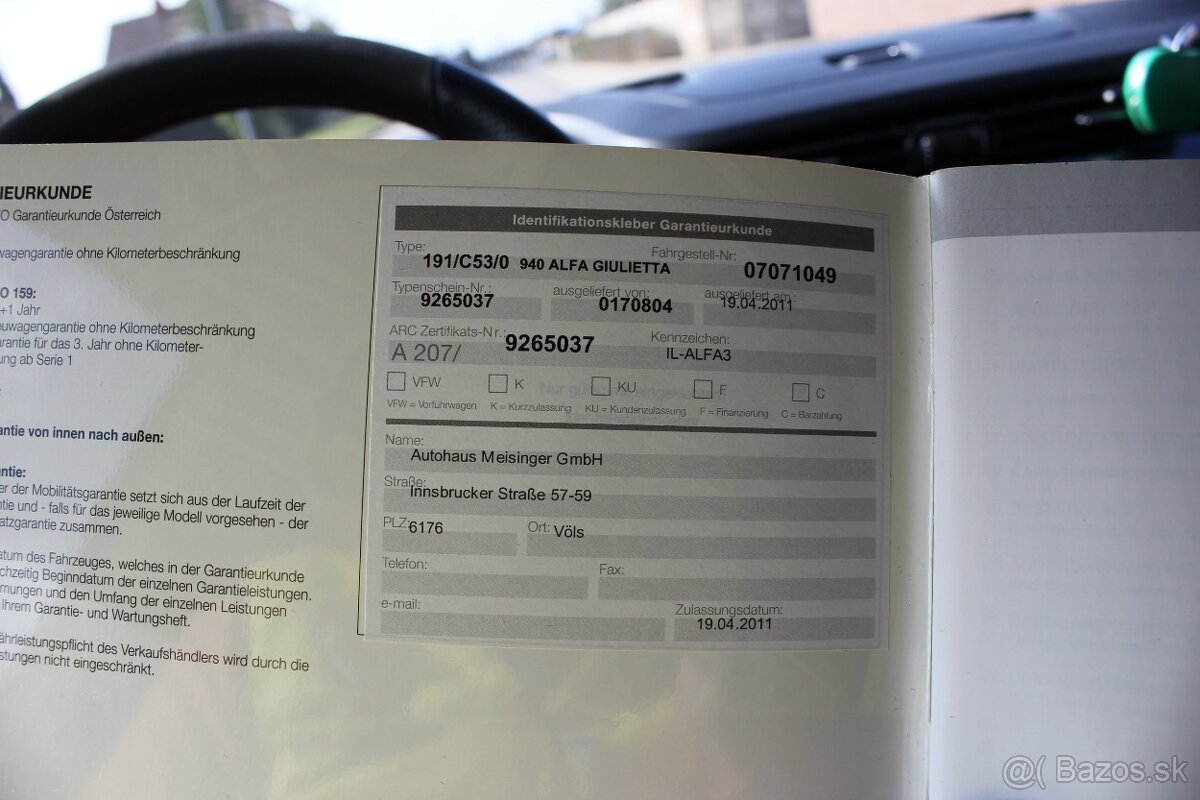 Alfa Romeo GIULIETTA 1.4 benzín - 17