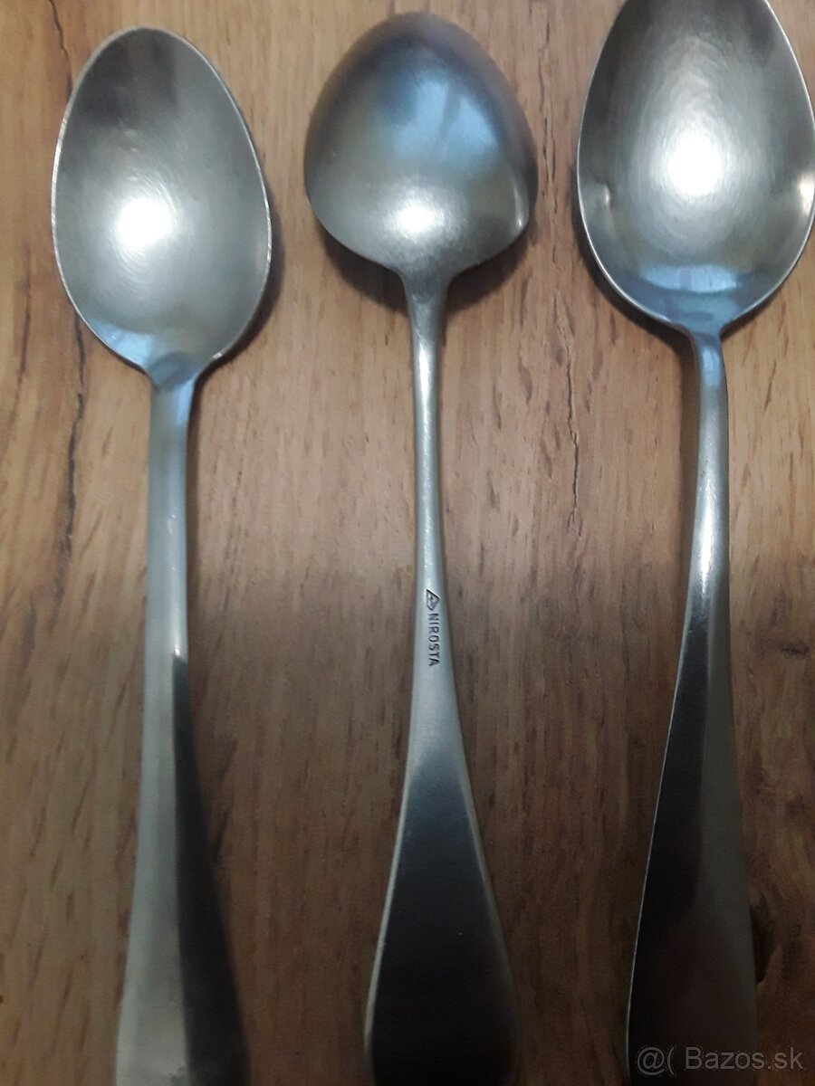 Príbor, brúsené misky.. Retro - 17