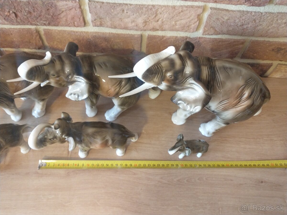 slon, slony, sloníci royal dux, kameň ónyx - 17