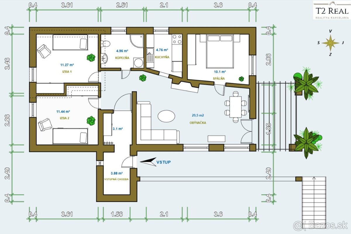REKREAČNÁ CHATA S VEĽKÝM POZEMKOM – DRIENICA - TOP POLOHA - 17