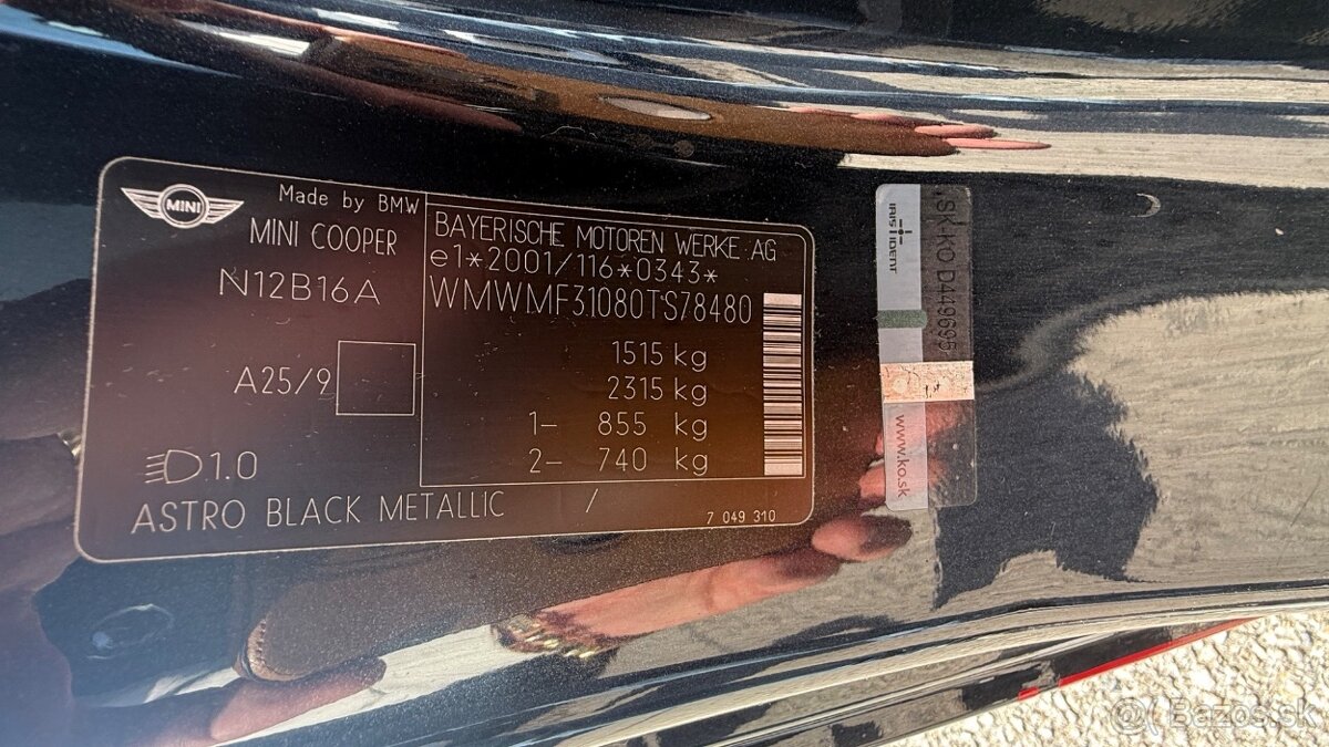 Mini Cooper 1,6 16V, 6M - 17