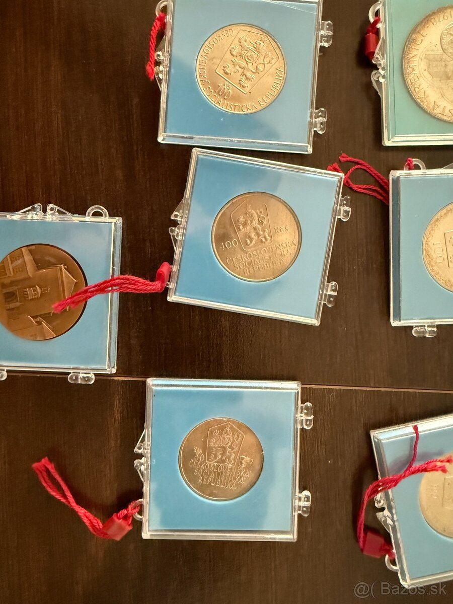 strieborne mince prof - 17