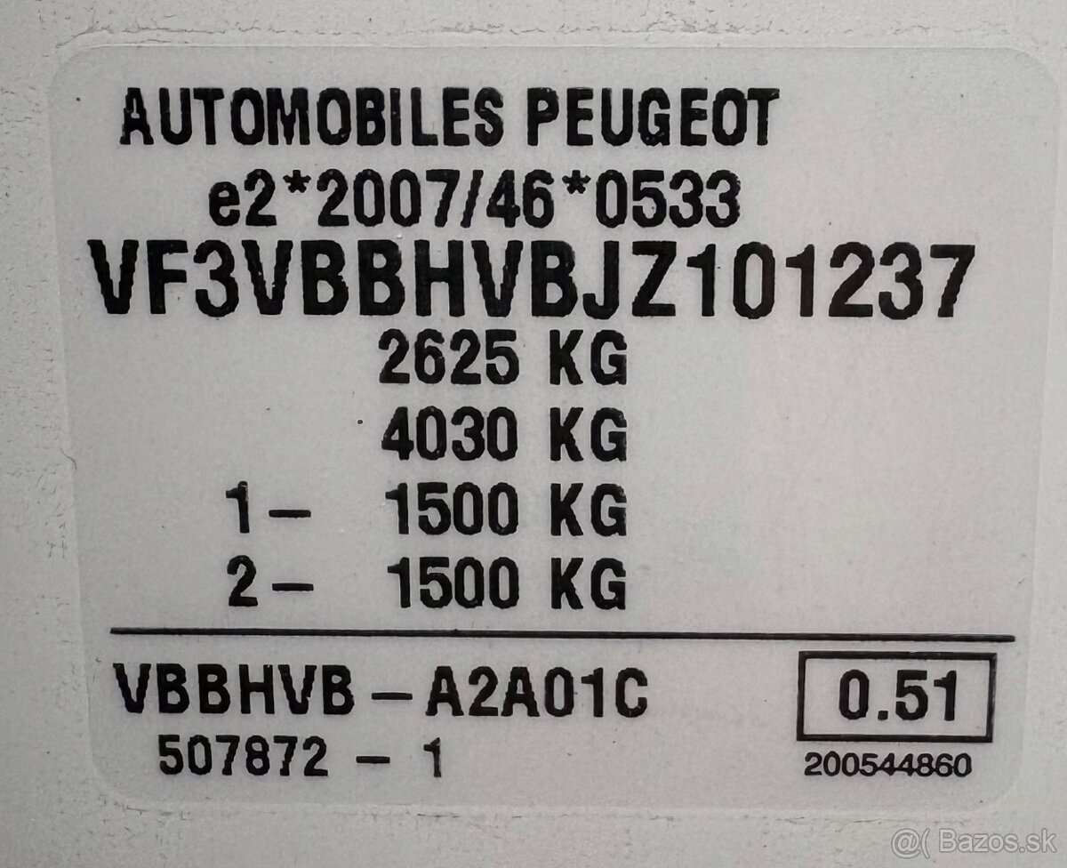 Peugeot Expert, Možný ODPOČET DPH, 1.6 / 70 kW, Nízka cena - 17