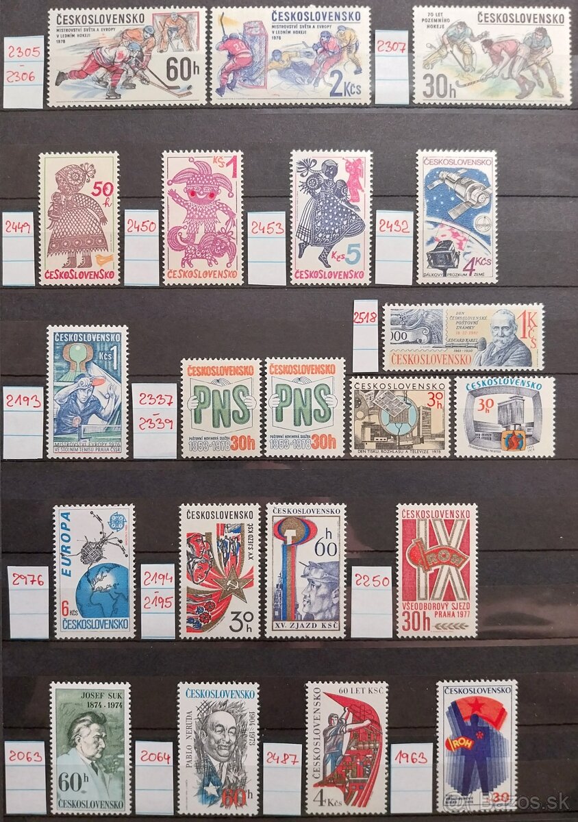 Známky ČESKOSLOVENSKO – 1 - 17