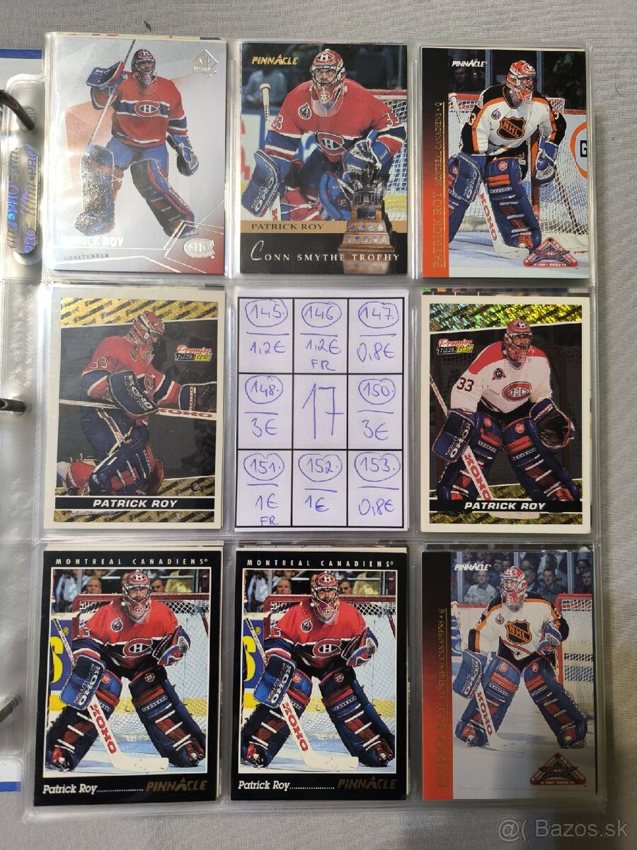 Hokejové kartičky - Patrick Roy 1 - 17
