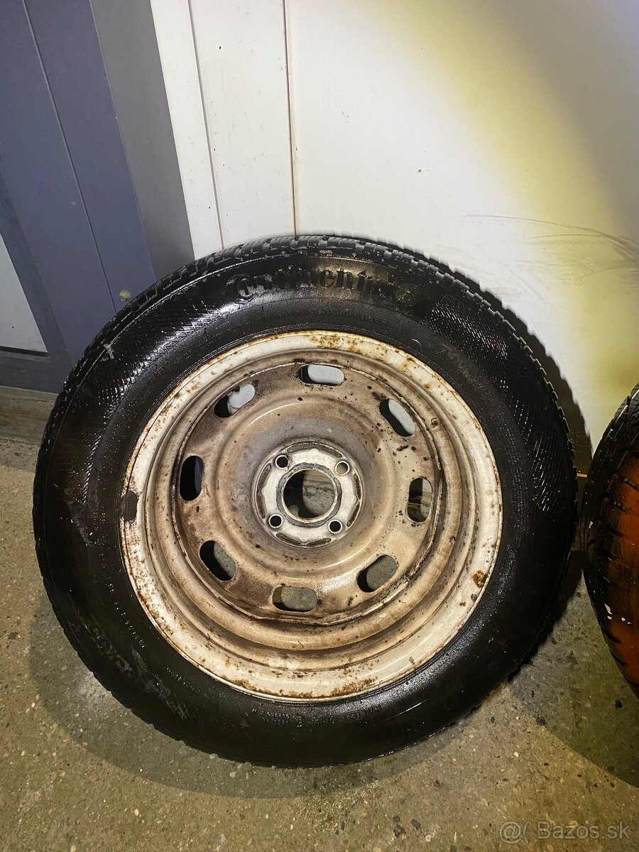 Plech disky 4x108 15” + zimne gumy 185/65R15 Peugeot Citroën - 17