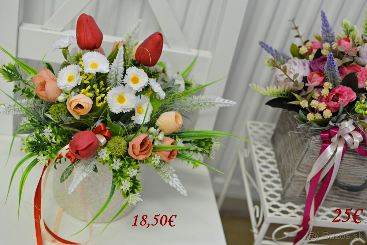 Jarný, veľkonočný veniec, aranžmán - 17