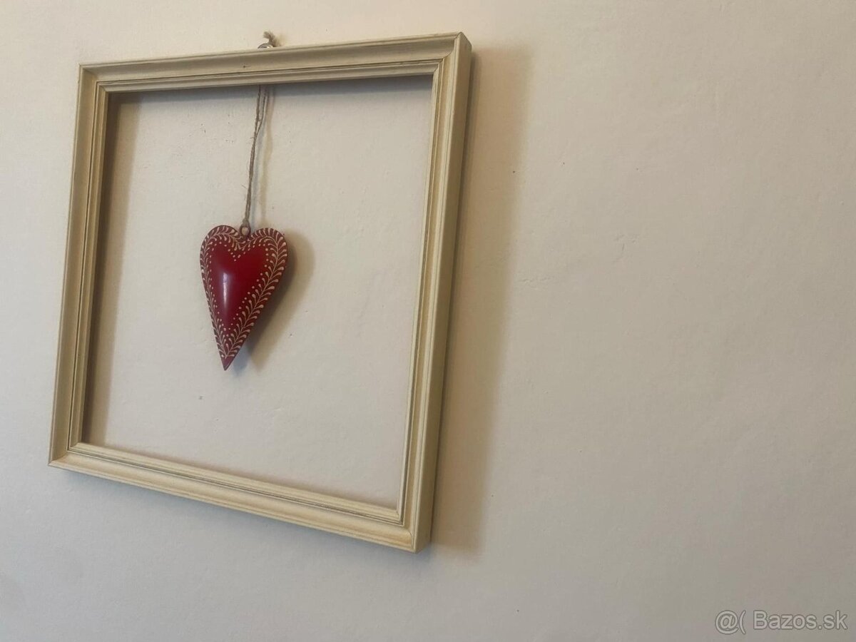 Vintage kovové srdiečko - 17