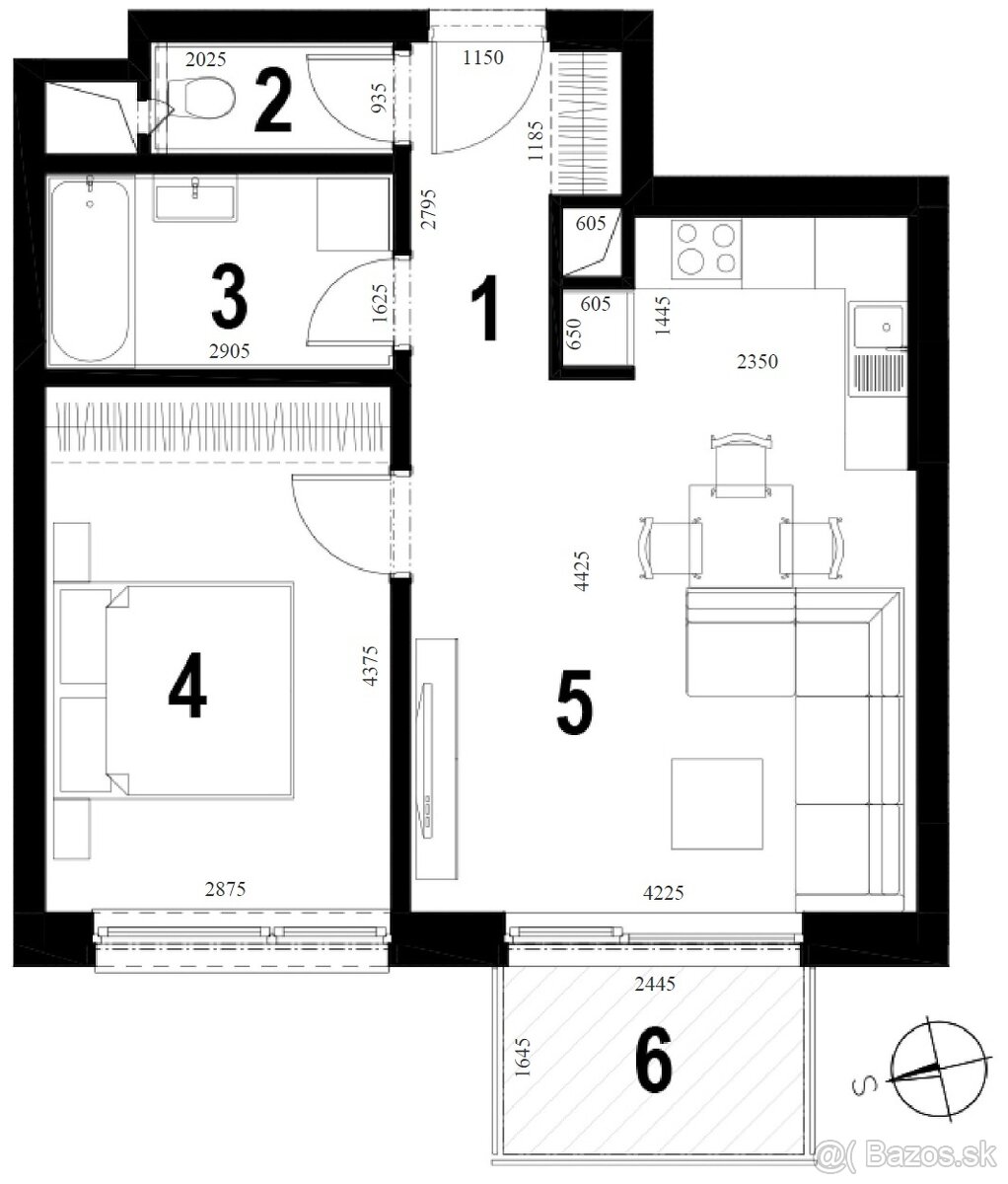 Predáme novostavbu 2-izbový byt v meste Senica - 17