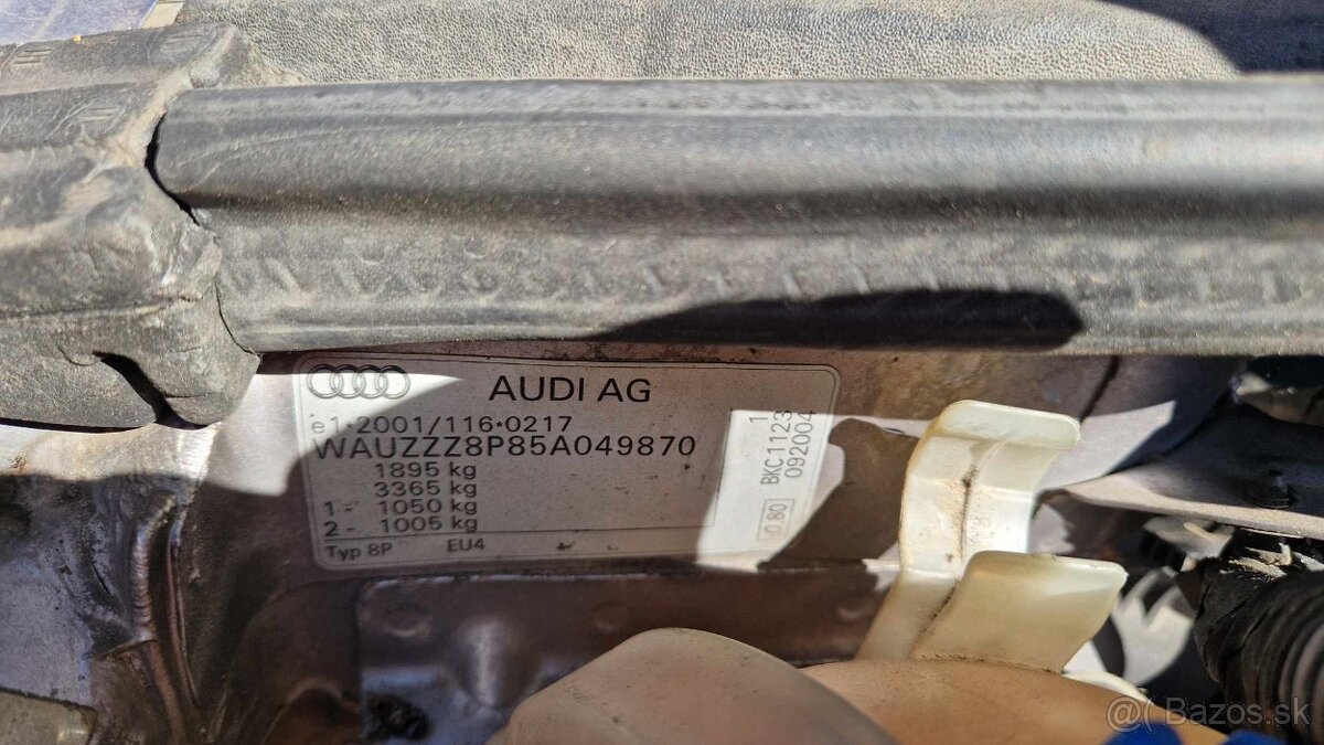 Audi A3 1,9TDI 77kw kód motora: BKC - 17