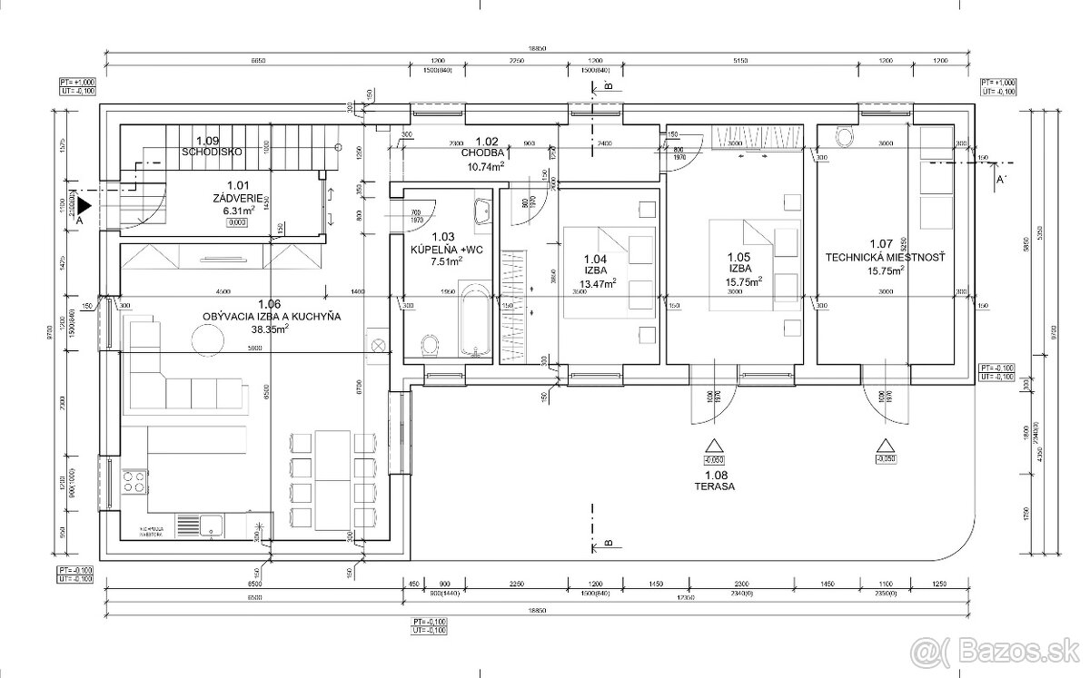 Slnečný stavebný pozemok v obci v Lovčici - Trubín - 17