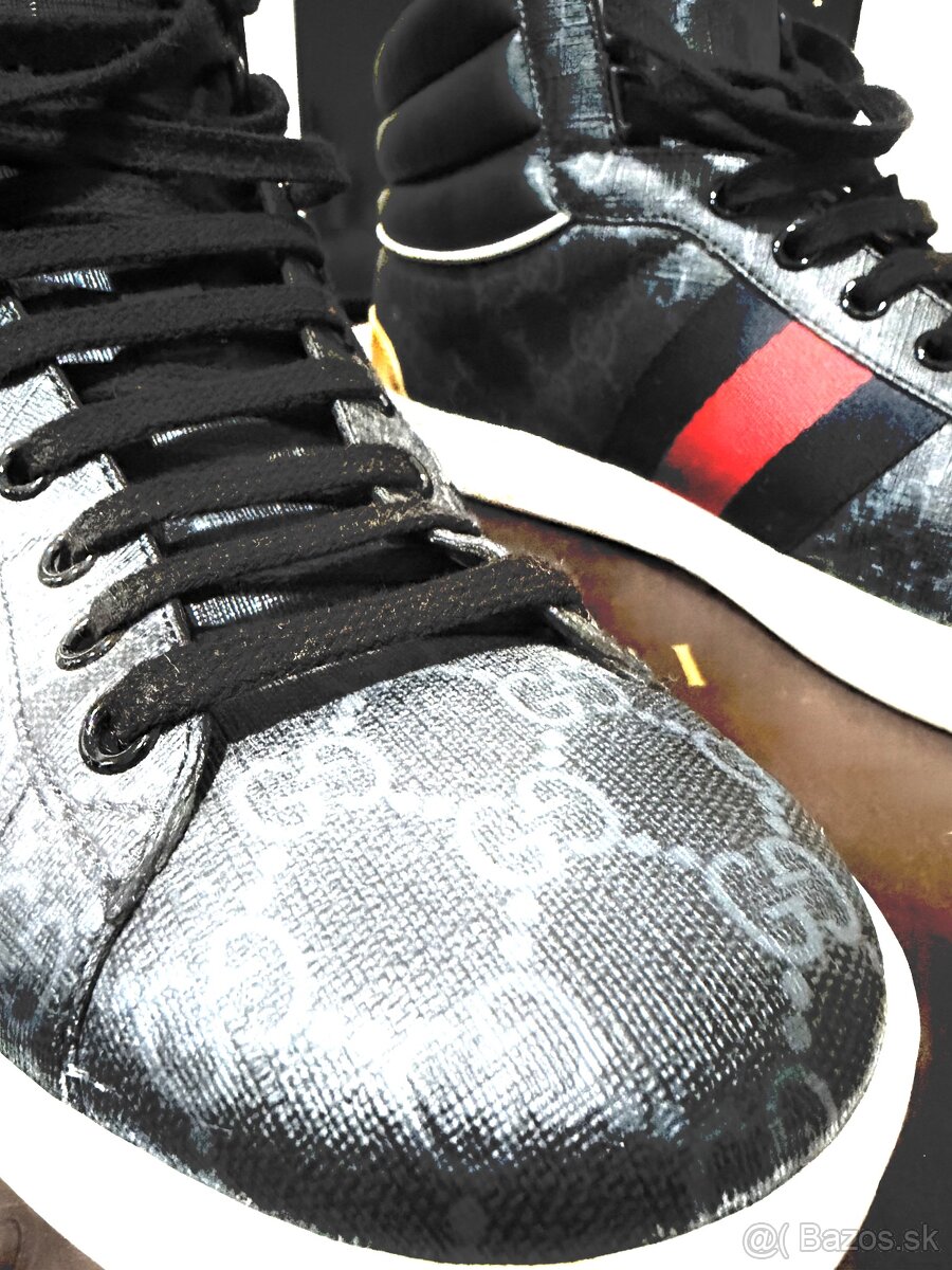 Gucci Ace GG High Top Black edition 555197 - 17