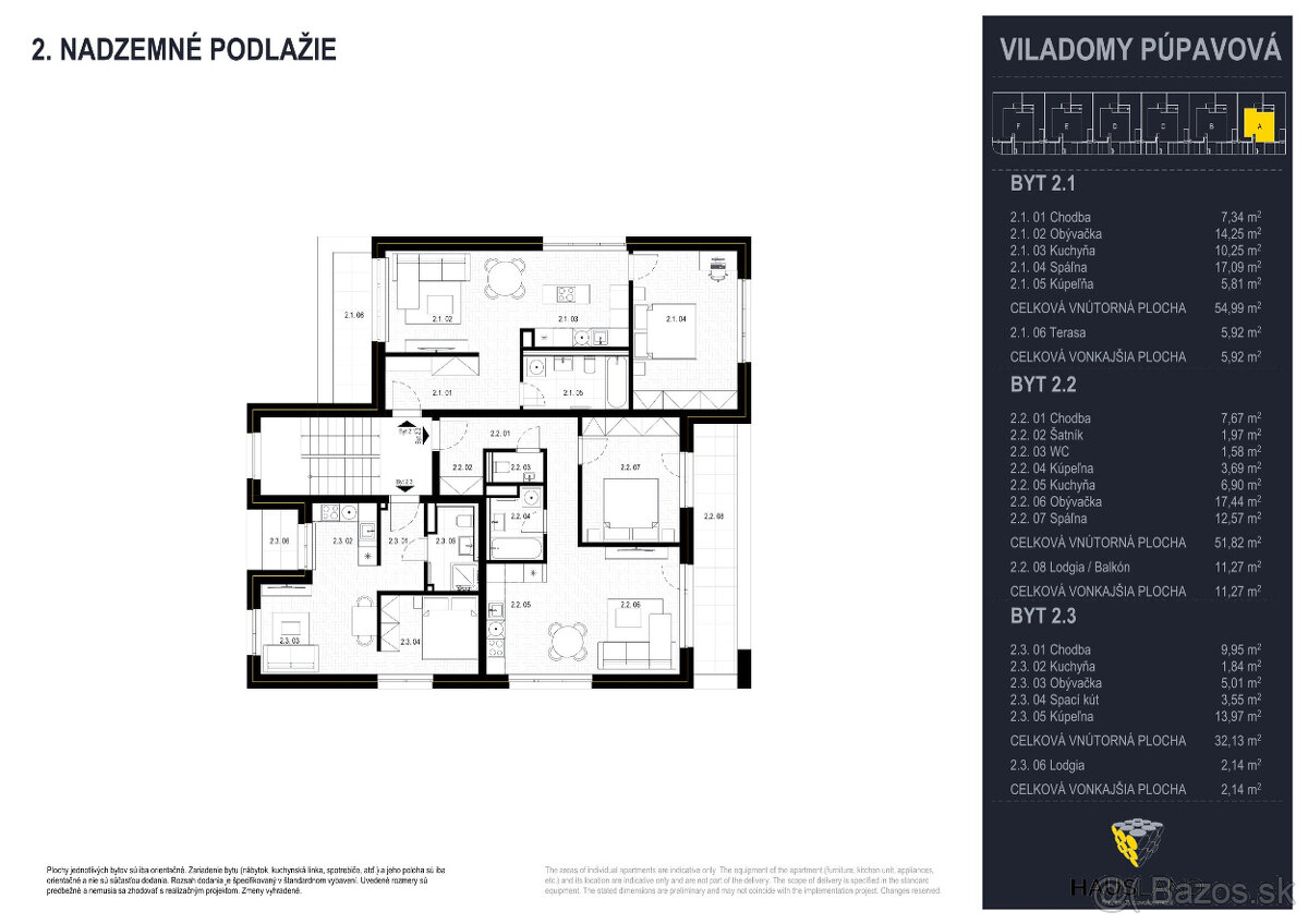 NOVINKA Novostavba 1.2.3 izbové byty Prúdy Sereď - 17
