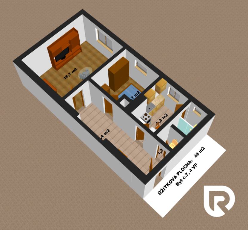 RADO | Dvojizbový byt v meste Holíč - 17