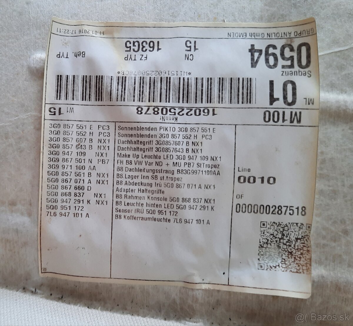 rozpredám interiér Passat B8 - 17