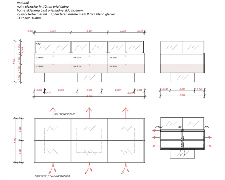 Luxusné predajné vitríny s LED osvetlením - 17