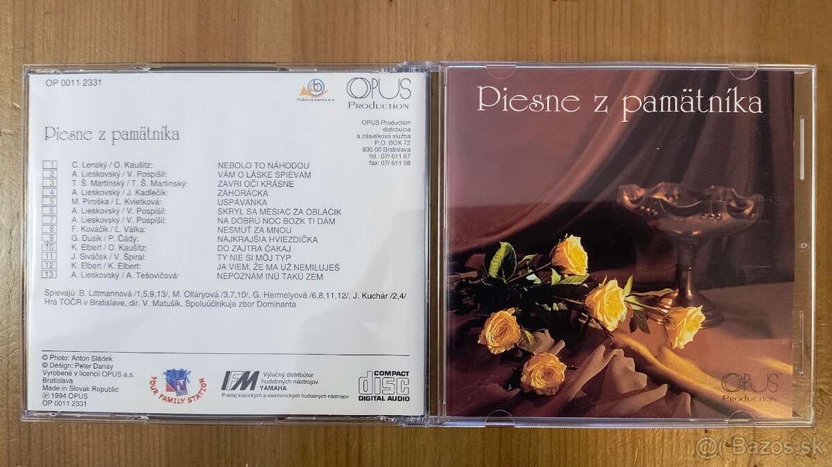 predám CD - SK/CZ (2) Piesne z pamätníka CD - 17